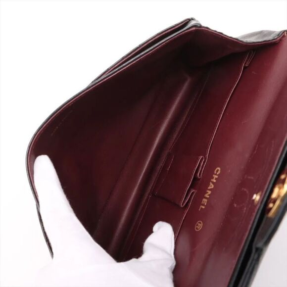 Chanel With Serial Seal Matelasse Lambskin Leather Double Flap 2WAY Chain - Picture 7 of 14